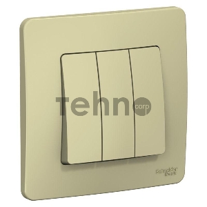 Выключатель 3-кл. СП BLANCA (сх.1+1+1) 10А 250В беж. SchE BLNVS100507