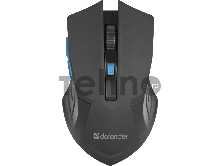 Мышь Беспроводная оптическая  Defender Accura MM-275 синий [52275] {Беспроводная оптическая мышь, 6 кнопок, 800-1600 dpi}