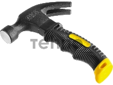 Молоток-гвоздодёр столярный STAYER COMPACT 2026-225 225 г укороченный с фиберглассовой рукояткой