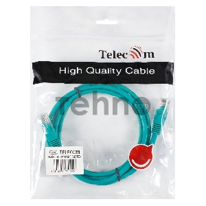 Патчкорд литой Telecom UTP кат.5е 1,5м зеленый