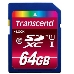 Флеш карта SDXC 64Gb Class10 Transcend TS64GSDXC10U1 BULK w/o adapter, фото 3