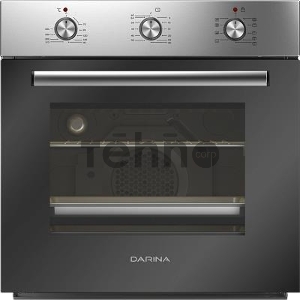 Духовой шкаф Электрический Darina 0U5 BDE 112 705 X нержавеющая сталь/стекло черное, встраиваемый