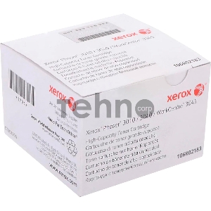Тонер-картридж Xerox 106R02183 черный для Xerox Ph 3010/WC 3045B 2300 стр.(channels)