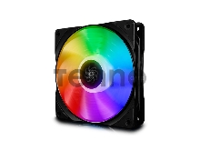Вентилятор DEEPCOOL CF120 RGB 120x120x25мм (32шт./кор, PWM, пит. от мат.платы и БП, RGB подсветка, 500-1500об/мин) Retail