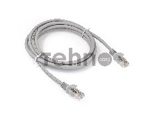 Патч-корд ExeGate EX286383RUS UTP-RJ45-RJ45-5e-2M-LSZH-GY, UTP, cat.5e, LSZH, 2м, серый