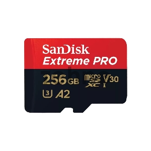 Карта памяти Sandisk Extreme Pro microSDXC 256GB + SD Adapter + Rescue Pro Deluxe 200MB/s