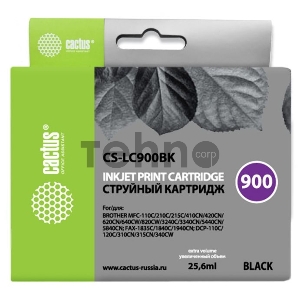 Картридж струйный Cactus CS-LC900BK черный для Brother DCP-110/115/120/MFC-210/215 (25,6ml)
