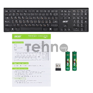 Клавиатура Acer OKR020 черный USB беспроводная slim Multimedia