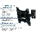 Кронштейн Kromax OPTIMA-203 black, 15"-42", max 25 кг, настенный, VESA 200x200 мм, фото 4