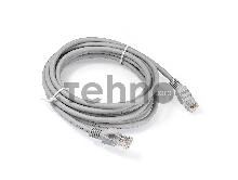 Патч-корд ExeGate EX286384RUS UTP-RJ45-RJ45-5e-3M-LSZH-GY, UTP, cat.5e, LSZH, 3м, серый