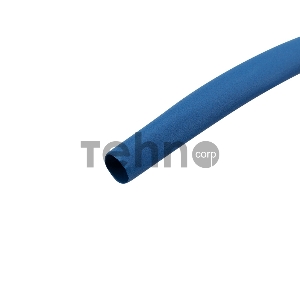 Трубка термоусаживаемая 4,0/2,0 мм синяя, ролик 2,44 м REXANT