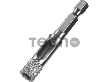 Сверло алмазное универсальное, технология ВВС, d=10 мм, хвостовик HEX 1/4