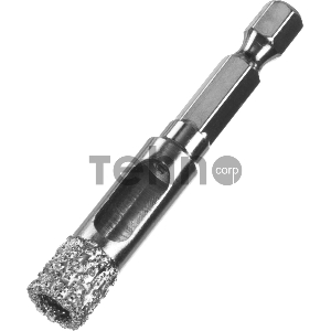 Сверло алмазное универсальное, технология ВВС, d=10 мм, хвостовик HEX 1/4