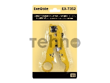 Универсальный зачистной нож ExeGate EX293159RUS EX-T352 для UTP/STP и RJ59/6/7/11, плоского и круглого кабеля