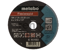 Диски отрезные, пильные, шлифовальные Metabo 616183000 Круг отр нерж Flexiarapid 150x1,6 прямой A30R