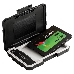 Внешний корпус для жесткого диска 2.5"" ADATA External Enclosure ED600 AED600U31-CBK USB 3.1, For SSD, HDD 7mm&9.5mm, IP54, Black, Retail, фото 5