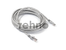 Патч-корд ExeGate EX286385RUS UTP-RJ45-RJ45-5e-5M-LSZH-GY, UTP, cat.5e, LSZH, 5м, серый