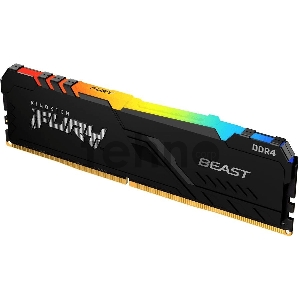 Оперативная память Kingston DRAM 32GB 3200MHz DDR4 CL16 DIMM FURY Beast RGB EAN: 740617319125