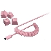 Колпачки и кабель клавиатуры Razer PBT Keycap + Coiled Cable Upgrade Set, Quartz Pink (US/UK), фото 2
