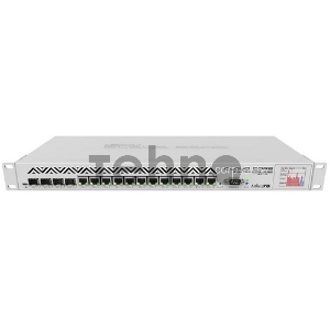 Маршрутизатор Mikrotik CCR1036-12G-4S-EM  Cloud Core Router 1036-12G-4S with Tilera Tile-Gx36 CPU (36-cores, 1.2Ghz per core), 16GB RAM, 4xSFP cage, 12xGbit LAN, RouterOS L6, 1U rackmount case, PSU, LCD panel