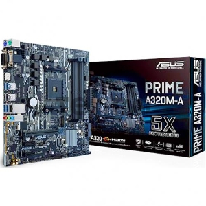 Материнская плата Asus PRIME A320M-A Soc-AM4 AMD A320 4xDDR4 mATX AC`97 8ch(7.1) GbLAN RAID+VGA+DVI+HDMI