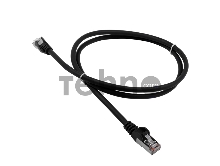 Патч-корд LANMASTER LSZH FTP кат.5e, 0.5 м, черный