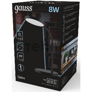 Светильник Gauss GT5032 настольный на подставке черный 8Вт Светильник Gauss GT5032 настольный на подставке черный 8Вт