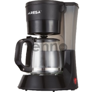Кофеварка ARESA СM-114B (AR-1603)(Мощность 750 Вт. Емкость: 600 мл (4-6 чашек). Противокапельная система. Прозрачный резервуар для воды с отметками уровня. Съемный моющийся нейлоновый фильтр. Функция теплосохранения готового кофе. Защита от перегрева и вы