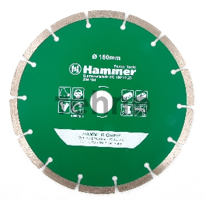 Диск алмазный Hammerflex 206-104 DB SG 180*22мм  сегментный