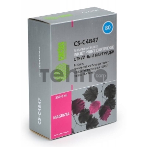 Картридж струйный Cactus CS-C4847 пурпурный для №80 HP DesignJet 1050C/1055CM/1000