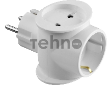 Разветвитель СИБИН электрический с заземлением, 3 гнезда, 16А/220В