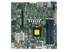 Серверная материнская плата Supermicro MBD-X11SCM-F-Bulk, Single socket H4, Dual GbE LAN with Intel i210-AT, 8 SATA3 (6Gbps) via C236; RAID 0, 1, 5, 10