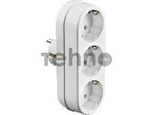 Разветвитель СИБИН электрический линейный с заземлением, 3 гнезда, 16А/220В