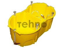 Подрозеточная коробка в стену для суппорта 45х90, желтая