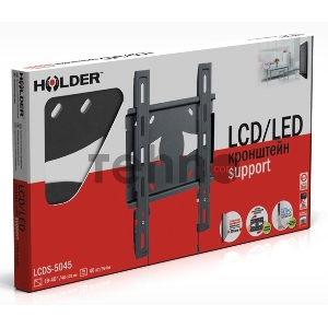Кронштейн для телевизора Holder LCDS-5045 металлик 19-40 макс.45кг настенный фиксированный Кронштейн для телевизора Holder LCDS-5045 металлик 19-40 макс.45кг настенный фиксированный