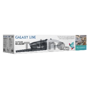 Пылесос Galaxy LINE GL6234, серый мощность 700 Вт, 3-слойный фильтр тонкой очистки ,мощность всасывания 130 Вт, объём контейнера 0,8 л, легкая очистка контейнера, длина шнура питания 4 метра, 220-240 В ~, 50 Гц