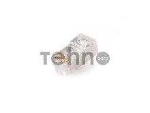 Вилка RJ-45 (8P8C) PLUG5SP/10 универсальная кат.5e экранированная, контакты 30 микродюймов