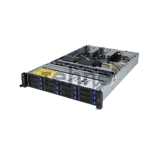 Серверная платформа Gigabyte R281-3C2 (Rev 3xx)  2U, 2x LGA-3647, Intel C621 Chipset, 2?4x DIMM slots, 12 x 3.5; and 2 x 2.5; SATAIII hot-swappable HDD/SSD bays, 2x GPU, 2x 1Gb/s LAN ports (Intel® I350-AM2), Dual 1200W 80 PLUS Platinum