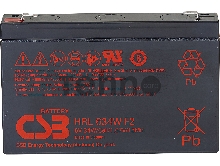 Аккумулятор 6V 9Ah CSB HRL634W (HRL634WF2FR) клеммы F2  , огнеупорные