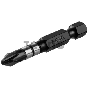 Биты KRAFTOOL Impact Pro, Philips, тип хвостовика E 1/4, PH2, 50мм, 10шт, в пластиковом боксе [26191-2-50-S10]