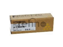 Тонер-картридж Ricoh SP C360HE жёлтый для SP C360DNw/SP C360SNw/SP C360SFNw/SP C361SFNw 6000 страниц.