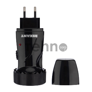 Фонарь с аккумулятором и встроенным зарядным устройством, зарядка напрямую от сети (евророзетка) 220 В