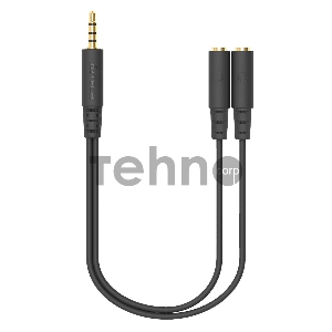 Адаптер аудио A4Tech AD-3P 2xJack 3.5 (f)/Jack 3.5 (m) 0.2м. черный