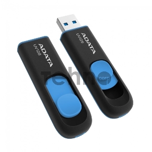 Флеш Диск 128GB ADATA UV128, USB 3.0, черный/синий
