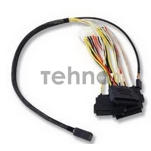 Кабель ACD-SFF8643-SAS8482SB-10M,  INT, SFF8643-to-4*SFF8482+SB ( MiniSAS HD-to-SAS internal cable) 100cm