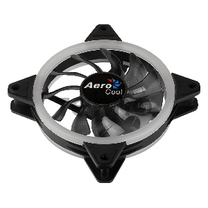 Вентилятор Aerocool REV RGB , 120x120x25мм, 16,8 млн. цветов, RGB подсветка в виде двойного кольца, 3-Pin, 1200 об/мин, 41,3 CFM, 15,1 дБА