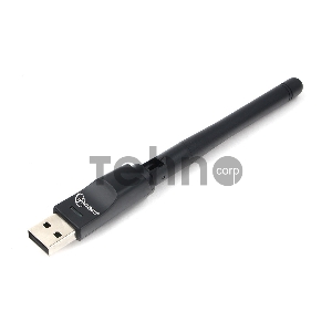 Сетевой адаптер WiFi Gembird 150 Мбит, USB, 802.11b/g/n