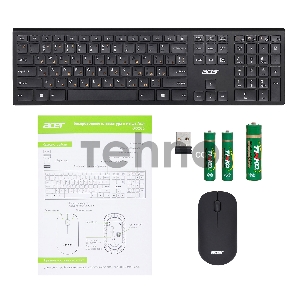 Комплект клавиатура и мышь Acer OKR030 [ZL.KBDEE.005]  Combo wilreless USB  slim black