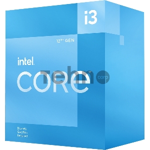 Процессор CPU LGA1700 Intel Core i3-12100F (Alder Lake, 4C/8T, 3.3/4.3GHz, 12MB, 58/89W) BOX, Cooler