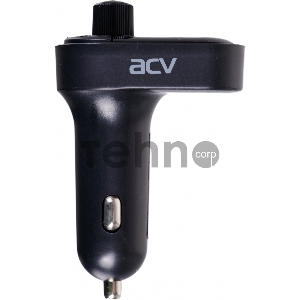 Автомобильный FM-модулятор ACV FMT-128B черный MicroSD BT USB (38762)
